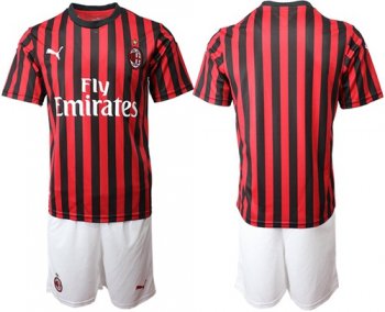 AC Milan Blank Home Soccer Club Jersey