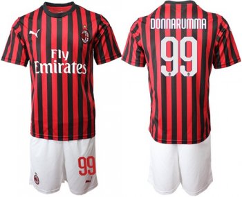 AC Milan #99 Donnarumma Home Soccer Club Jersey