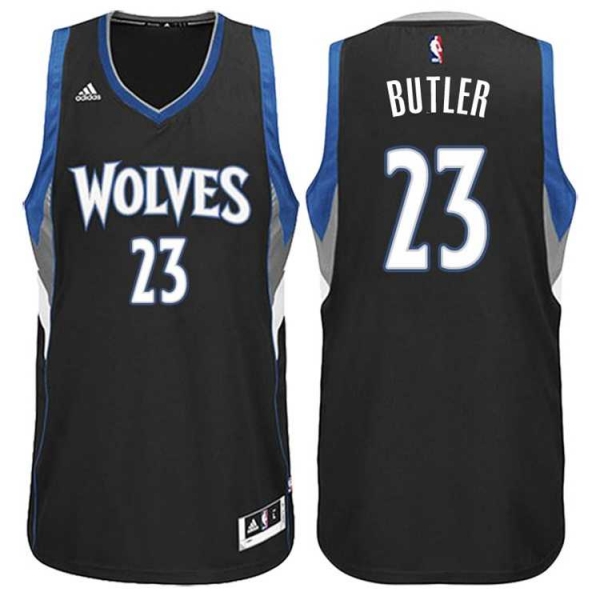 Minnesota Timberwolves #23 Jimmy Butler Alternate Black New Swingman Stitched NBA Jersey