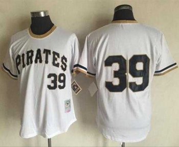 Mitchell And Ness 1971 Pittsburgh Pirates #39 Dave Parker White Throwback Stitched MLB Jersey