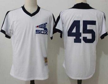 Mitchell And Ness 1981 Chicago White Sox #45 Michael Jordan White Throwback Stitched MLB Jersey