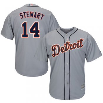 Youth Tigers #14 Christin Stewart Grey Cool Base Stitched Youth Baseball Jersey