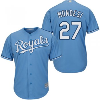 Youth Royals #27 Raul Mondesi Light Blue Cool Base Stitched Youth Baseball Jersey