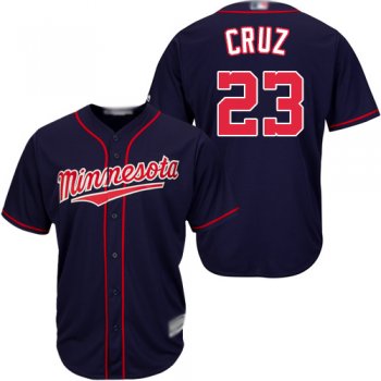 Youth Twins #23 Nelson Cruz Navy blue Cool Base Stitched Youth Baseball Jersey