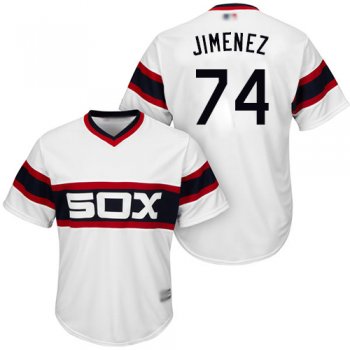 Youth White Sox #74 Eloy Jimenez White Alternate Home Cool Base Stitched Youth Baseball Jersey