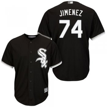 Youth White Sox #74 Eloy Jimenez Black Cool Base Stitched Youth Baseball Jersey