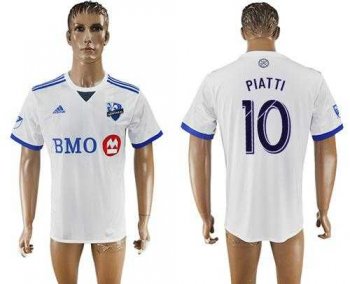 Montreal Impact #10 Piatti Away Soccer Club Jersey