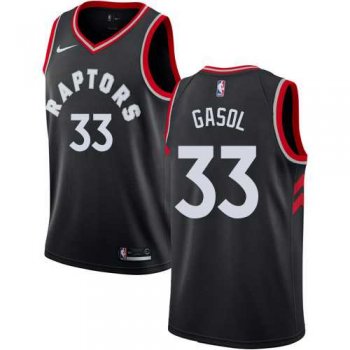 Youth Nike Raptors #33 Marc Gasol Black Youth NBA Swingman Statement Edition Jersey