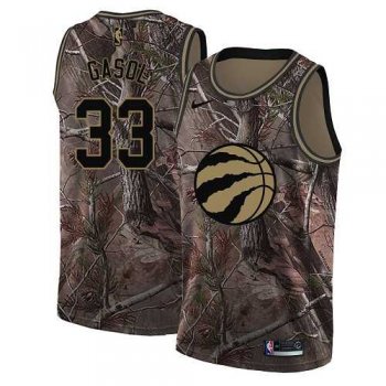 Youth Nike Raptors #33 Marc Gasol Camo Youth NBA Swingman Realtree Collection Jersey