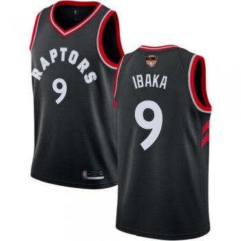 Youth Raptors #9 Serge Ibaka Black 2019 Finals Bound Youth Basketball Swingman Statement Edition Jersey