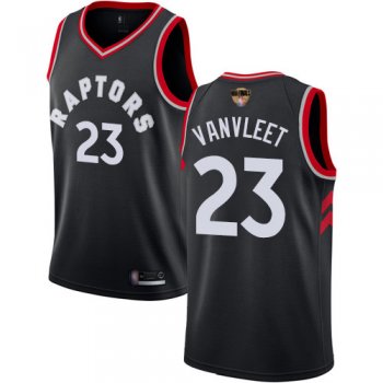 Youth Raptors #23 Fred VanVleet Black 2019 Finals Bound Youth Basketball Swingman Statement Edition Jersey