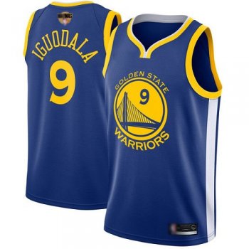 Youth Warriors #9 Andre Iguodala Blue 2019 Finals Bound Youth Basketball Swingman Icon Edition Jersey