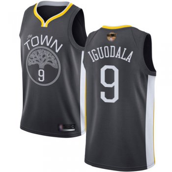 Youth Warriors #9 Andre Iguodala Black 2019 Finals Bound Youth Basketball Swingman Statement Edition Jersey