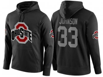 NCAA Ohio State Buckeyes #33 Pete Johnson Black Playoff Bound Vital College Football Pullover Hoodie