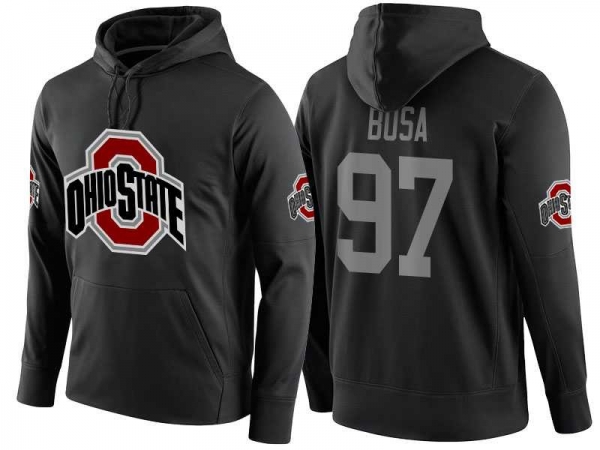 NCAA Ohio State Buckeyes #97 Joey Bosa Black Playoff Bound Vital College Football Pullover Hoodie