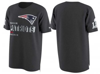 New England Patriots Anthracite Super Bowl LI Team Travel T-Shirt