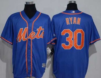 New York Mets #30 Nolan Ryan Blue New Cool Base Alternate Home Stitched MLB Jersey