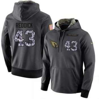 NFL Men's Nike Arizona Cardinals #43 Haason Reddick Stitched Black Anthracite Salute to Service Player Performance Hoodie