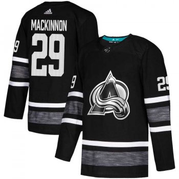 Youth Adidas Avalanche #29 Nathan MacKinnon Black Authentic 2019 All-Star Stitched Youth NHL Jersey