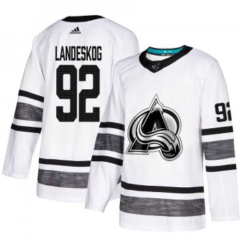 Youth Adidas Avalanche #92 Gabriel Landeskog White Authentic 2019 All-Star Stitched Youth NHL Jersey