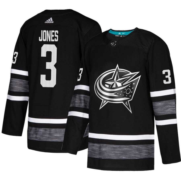 Youth Adidas Blue Jackets #3 Seth Jones Black Authentic 2019 All-Star Stitched Youth NHL Jersey