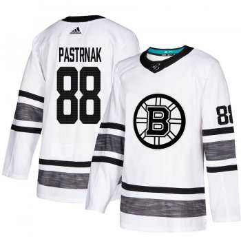 Youth Adidas Bruins #88 David Pastrnak White Authentic 2019 All-Star Youth Stitched NHL Jersey