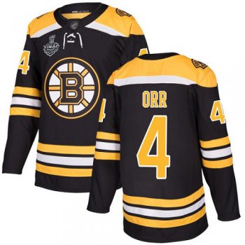 Youth Bruins #4 Bobby Orr Black Home Authentic Stanley Cup Final Bound Youth Stitched Hockey Jersey