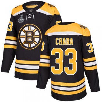 Youth Bruins #33 Zdeno Chara Black Home Authentic Stanley Cup Final Bound Youth Stitched Hockey Jersey