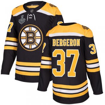 Youth Bruins #37 Patrice Bergeron Black Home Authentic Stanley Cup Final Bound Youth Stitched Hockey Jersey