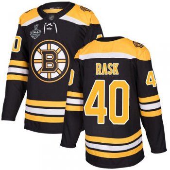 Youth Bruins #40 Tuukka Rask Black Home Authentic Stanley Cup Final Bound Youth Stitched Hockey Jersey