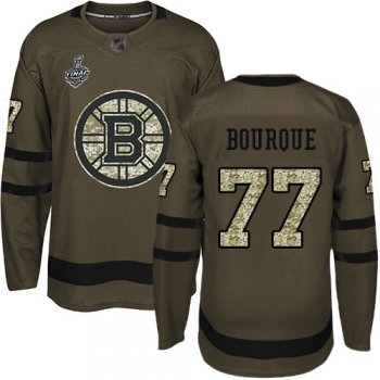 Youth Bruins #77 Ray Bourque Green Salute to Service Stanley Cup Final Bound Youth Stitched Hockey Jersey