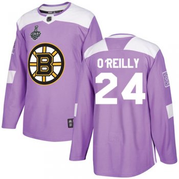 Youth Bruins #24 Terry O'Reilly Purple Authentic Fights Cancer Stanley Cup Final Bound Youth Stitched Hockey Jersey