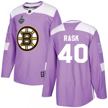 Youth Bruins #40 Tuukka Rask Purple Authentic Fights Cancer Stanley Cup Final Bound Youth Stitched Hockey Jersey