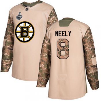 Youth Bruins #8 Cam Neely Camo Authentic 2017 Veterans Day Stanley Cup Final Bound Youth Stitched Hockey Jersey