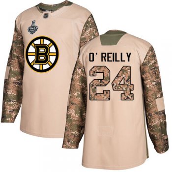 Youth Bruins #24 Terry O'Reilly Camo Authentic 2017 Veterans Day Stanley Cup Final Bound Youth Stitched Hockey Jersey