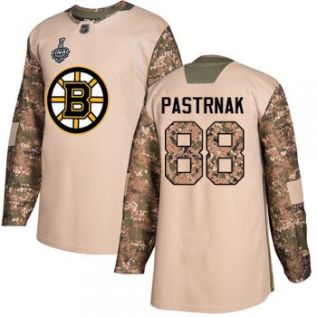 Youth Bruins #88 David Pastrnak Camo Authentic 2017 Veterans Day Stanley Cup Final Bound Youth Stitched Hockey Jersey