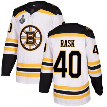 Youth Bruins #40 Tuukka Rask White Road Authentic Stanley Cup Final Bound Youth Stitched Hockey Jersey