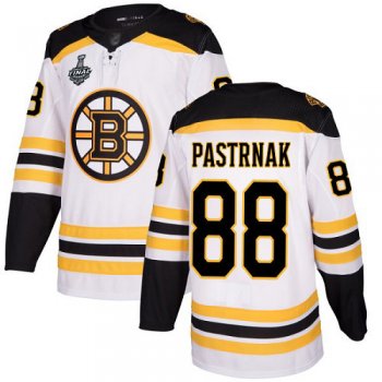 Youth Bruins #88 David Pastrnak White Road Authentic Stanley Cup Final Bound Youth Stitched Hockey Jersey