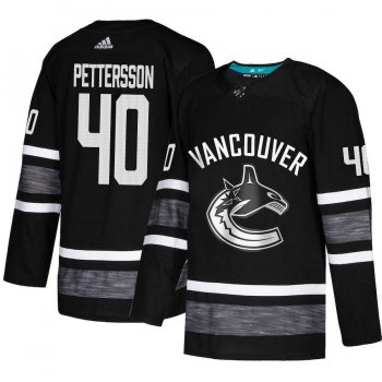 Youth Adidas Canucks #40 Elias Pettersson Black Authentic 2019 All-Star Youth Stitched NHL Jersey