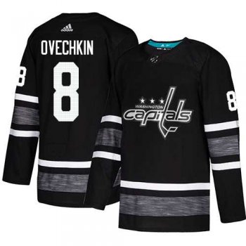 Youth Adidas Capitals #8 Alex Ovechkin Black Authentic 2019 All-Star Stitched Youth NHL Jersey