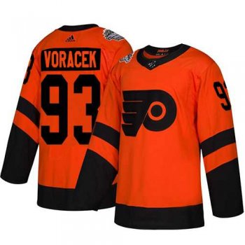 Youth Adidas Flyers #93 Jakub Voracek Orange Authentic 2019 Stadium Series Stitched Youth NHL Jersey