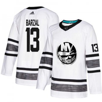 Youth Adidas Islanders #13 Mathew Barzal White Authentic 2019 All-Star Stitched Youth NHL Jersey