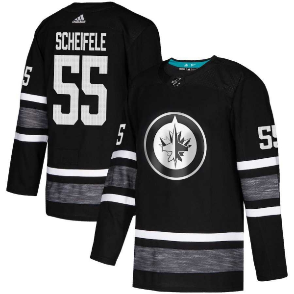 Youth Adidas Jets #55 Mark Scheifele Black Authentic 2019 All-Star Stitched Youth NHL Jersey