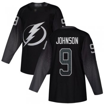 Youth Adidas Lightning #9 Tyler Johnson Black Alternate Authentic Stitched Youth NHL Jersey