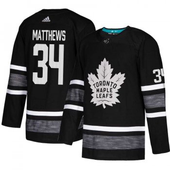 Youth Adidas Maple Leafs #34 Auston Matthews Black Authentic 2019 All-Star Stitched Youth NHL Jersey