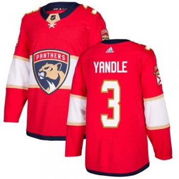 Youth Adidas Panthers #3 Keith Yandle Red Home Authentic Stitched Youth NHL Jersey