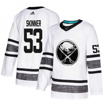 Youth Adidas Sabres #53 Jeff Skinner White Authentic 2019 All-Star Youth Stitched NHL Jersey