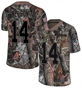 Nike Arizona Cardinals #14 J.J. Nelson Camo Men's Stitched NFL Limited Rush Realtree Jersey