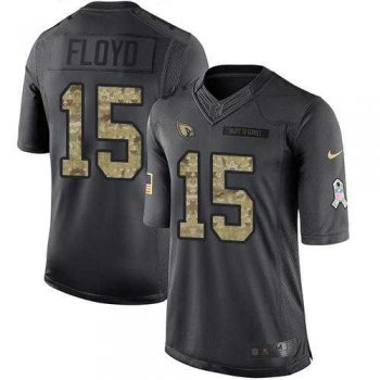 Nike Arizona Cardinals #15 Michael Floyd Black Men's Stitched NFL Limited 2016 Salute to Service Jersey