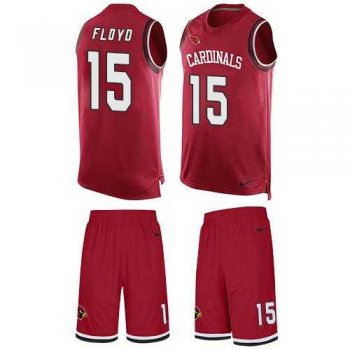 Nike Arizona Cardinals #15 Michael Floyd Red Team Color Men's Stitched NFL Limited Tank Top Suit Jersey